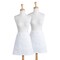 CC Home Furnishings Cotton Unisex kitchen Bistro Chef Aprons - 28" - White - Set of 2